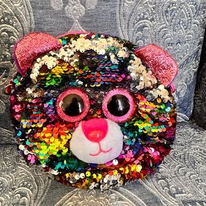 TY Dotty Bear Bag , Beanie Pouch, sequined